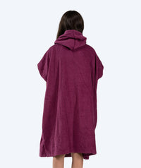 Watery bathing poncho for junior (6-15) - Cotton - Purple