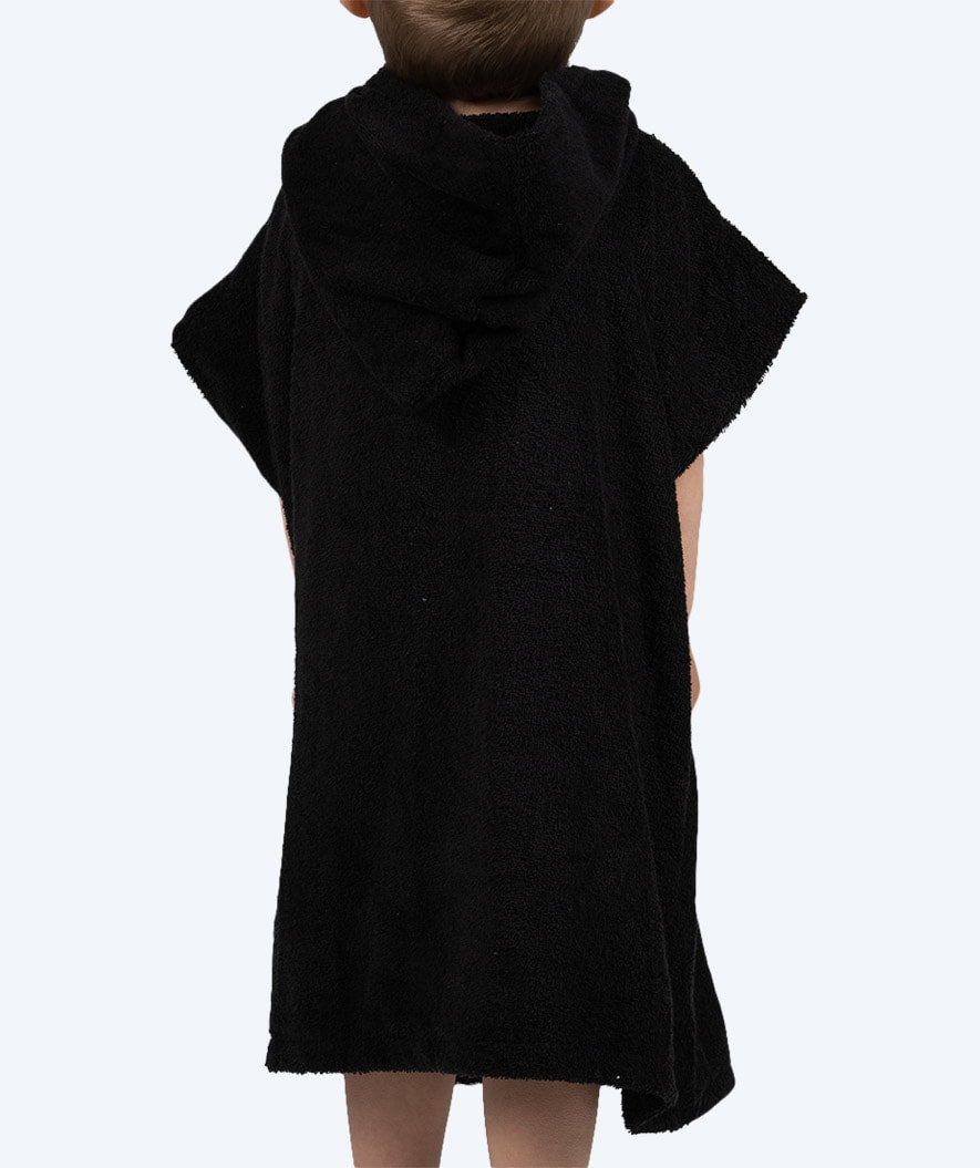 Watery bathing poncho for kids (1-6) - Cotton - Black