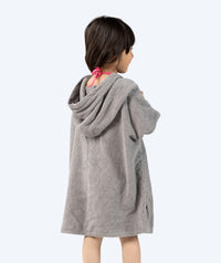 Watery bathing poncho for kids (1-6) - Cotton - Grey