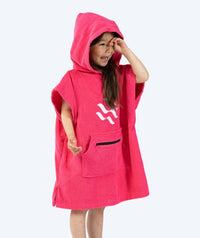 Watery bathing poncho for kids (1-6) - Cotton - Pink