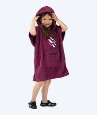 Watery bathing poncho for kids (1-6) - Cotton - Purple