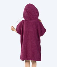 Watery bathing poncho for kids (1-6) - Cotton - Purple