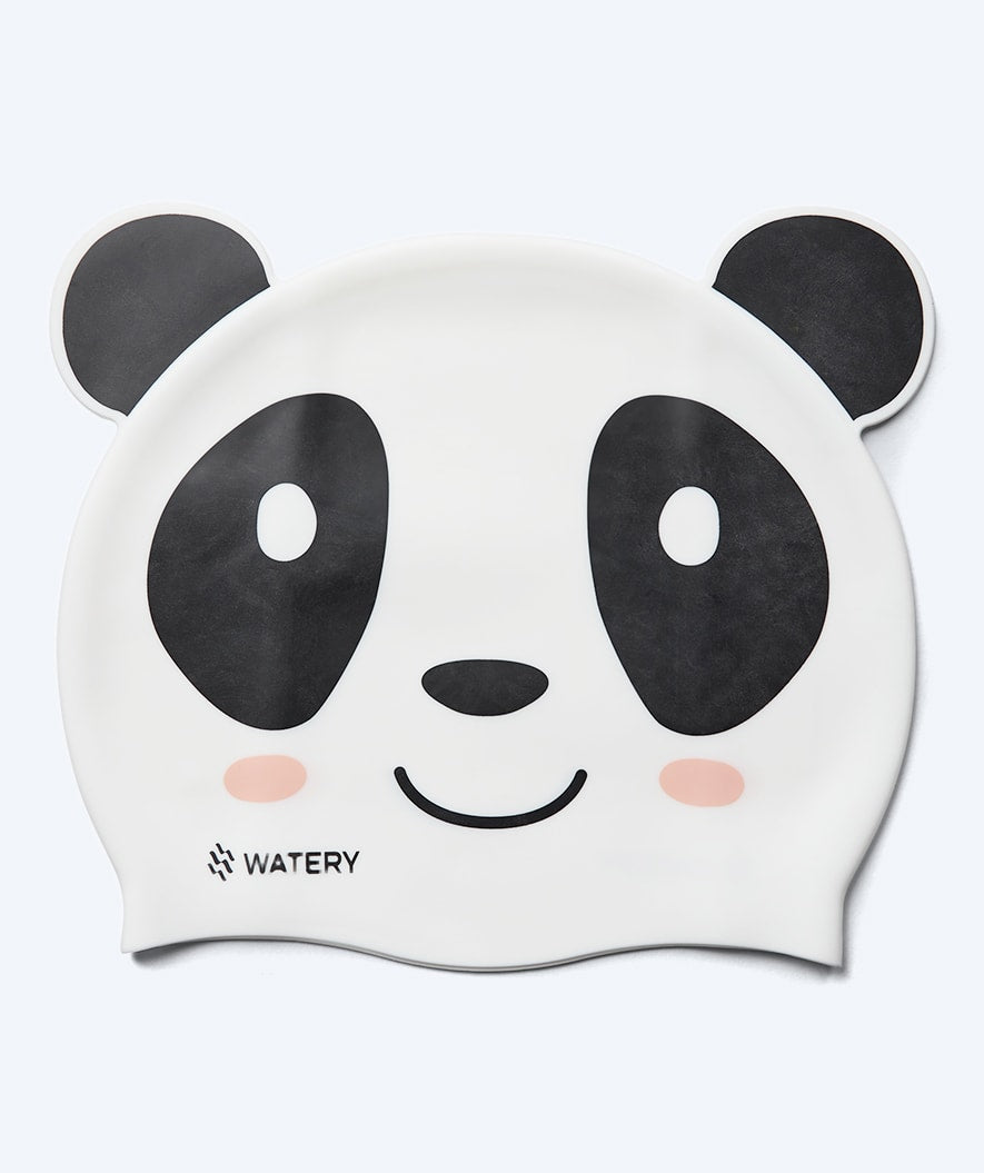Watery swimming cap for kids - Dashers - Panda Bear (White/black)
