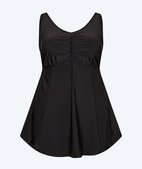 Watery skirted swimsuit for women - Dayla - Black