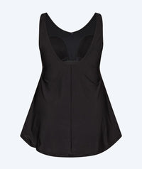 Watery skirted swimsuit for women - Dayla - Black