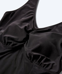 Watery skirted swimsuit for women - Dayla - Black