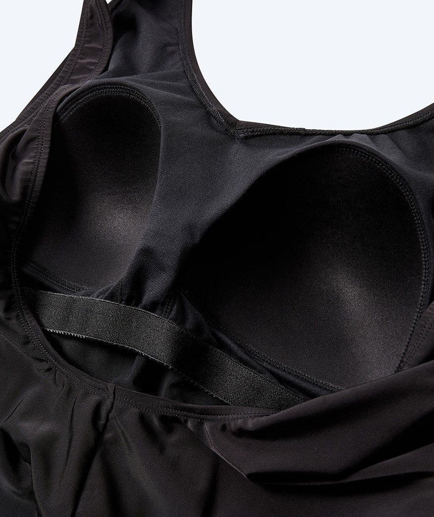 Watery skirted swimsuit for women - Dayla - Black