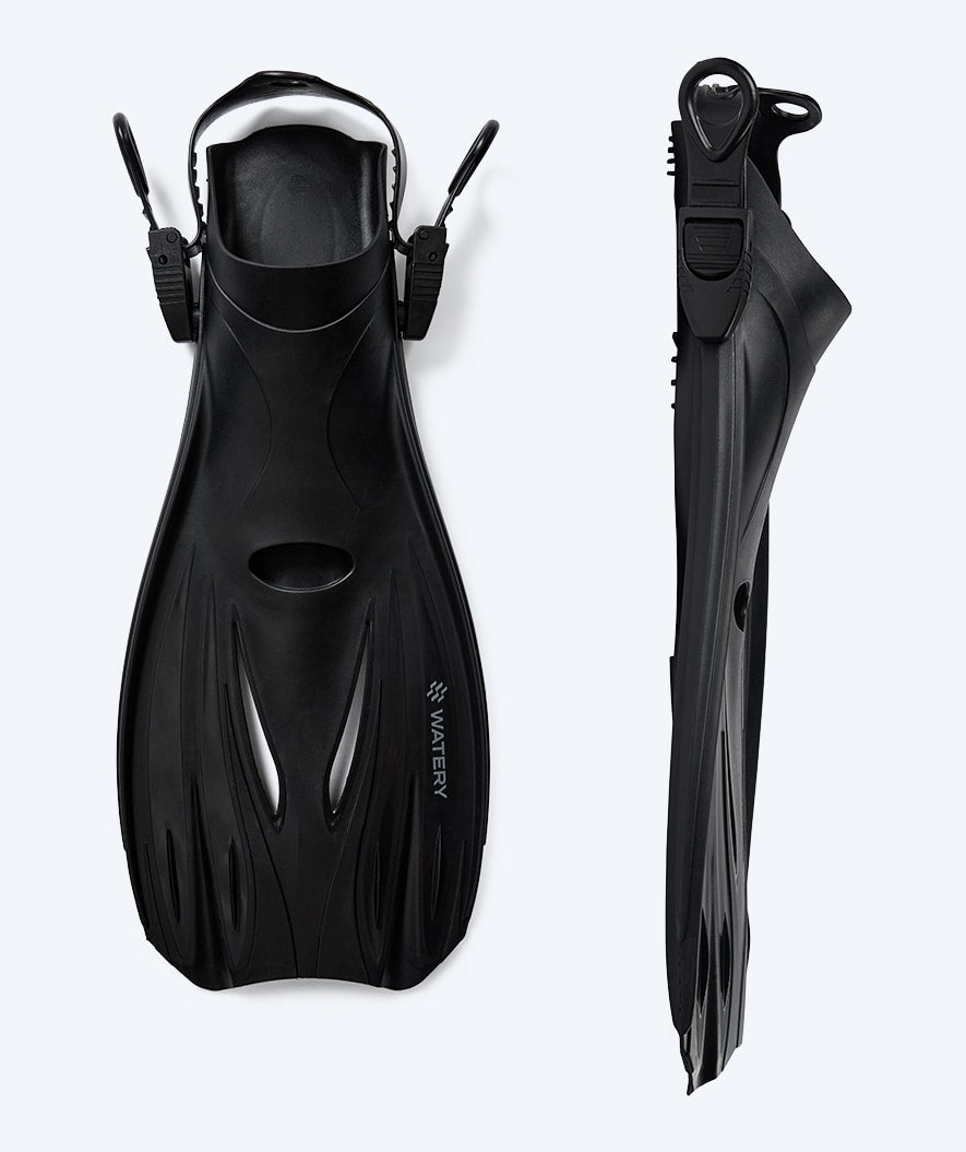Watery snorkel set for adults (from 15 years) - Fraser/Itzel/Delmere - Black