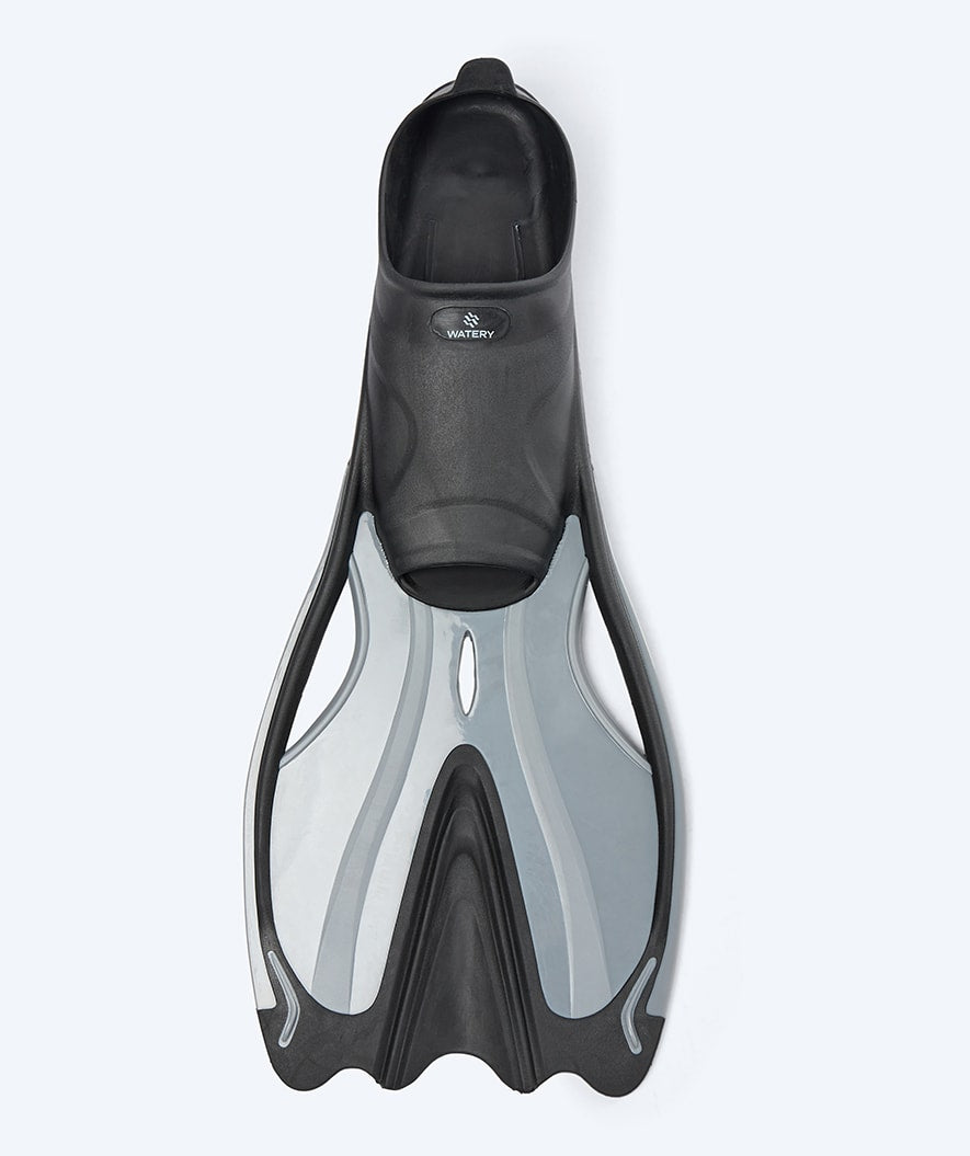 Watery diving fins - Delphina - Black/grey