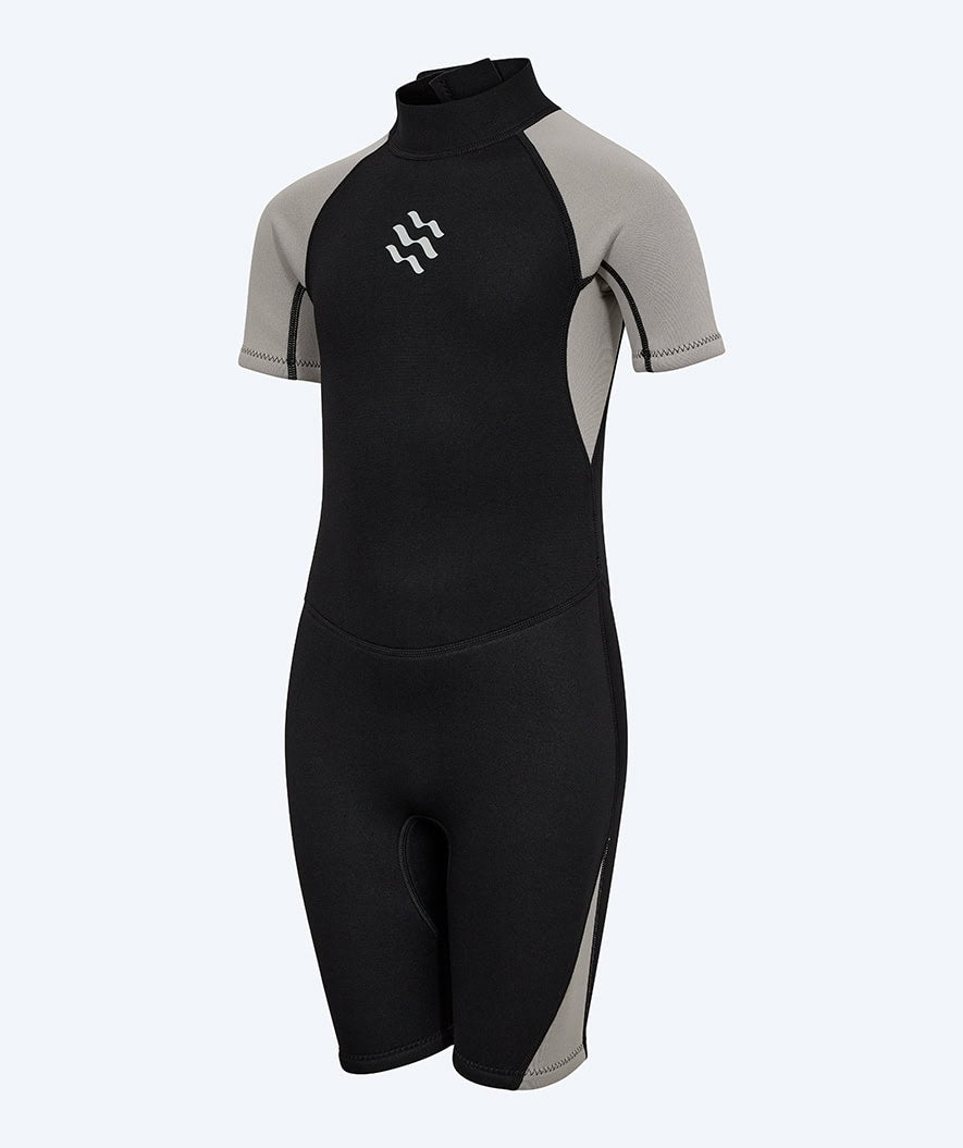 Watery wetsuit for kids - Short Sleeve Duncan (3mm) - Black