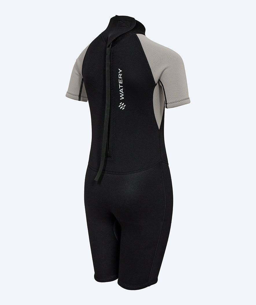 Watery wetsuit for kids - Short Sleeve Duncan (3mm) - Black