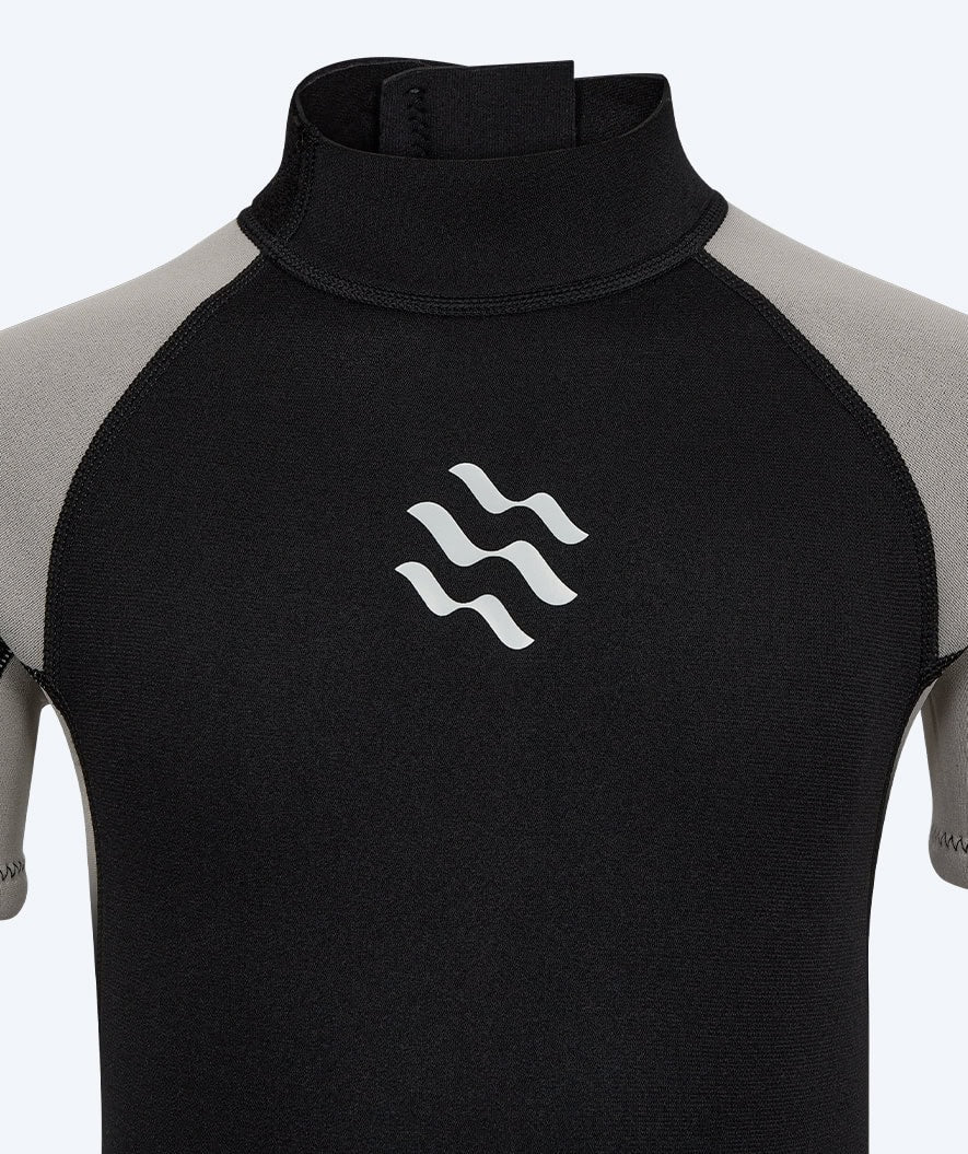 Watery wetsuit for kids - Short Sleeve Duncan (3mm) - Black