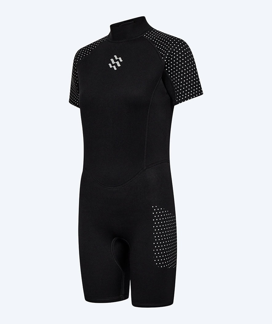 Watery wetsuit for women - Short Sleeve Duncan (3mm) - Black