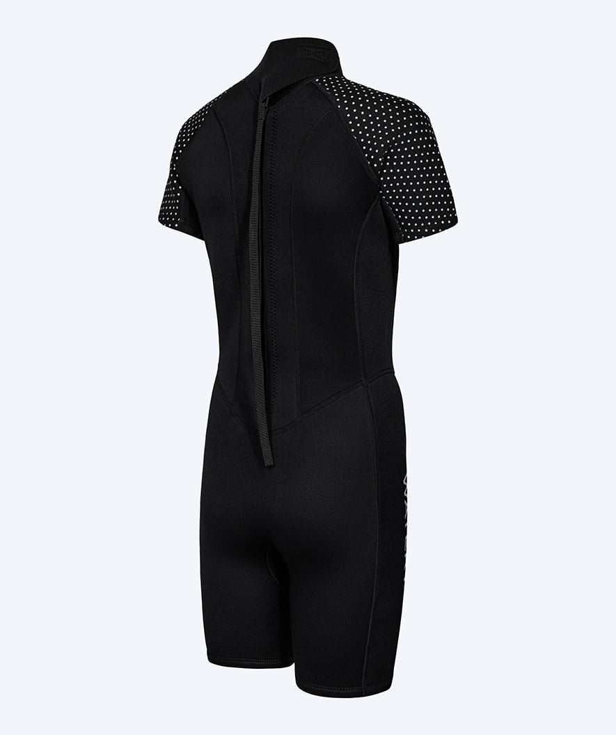 Watery wetsuit for women - Short Sleeve Duncan (3mm) - Black
