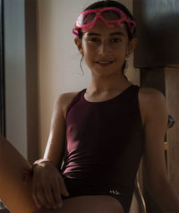 Watery swimsuit for girls - Eco Poolparty - Ruby Red