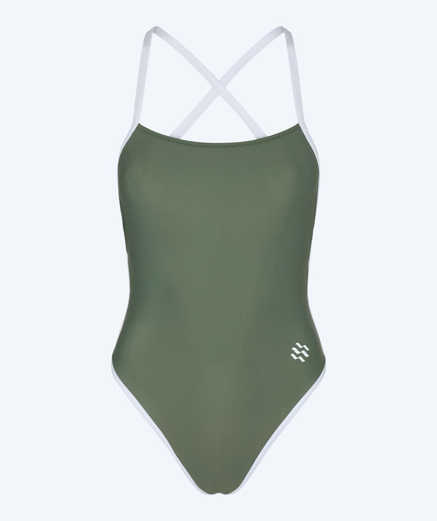 Watery swimsuit for women - Eco Sunkissed Solid - Army