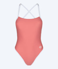 Watery swimsuit for women - Eco Sunkissed Solid - Cavalry Red
