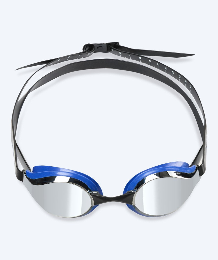 Watery Elite swimming goggles - Poseidon Mirror - Blue/silver