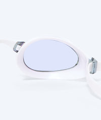 Watery Elite swim goggles - Poseidon Mirror - White/gold
