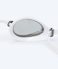 Watery Elite swimming goggles - Poseidon Mirror - White/silver