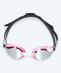 Watery Elite swimming goggles - Poseidon Mirror - Pink/silver