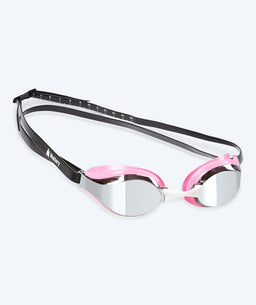 Watery Elite swim goggles - Poseidon Mirror - Pink/silver