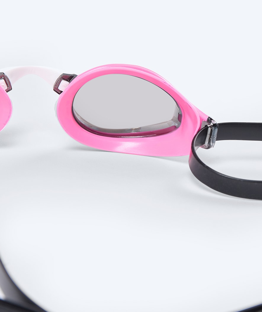 Watery Elite swimming goggles - Poseidon Mirror - Pink/silver