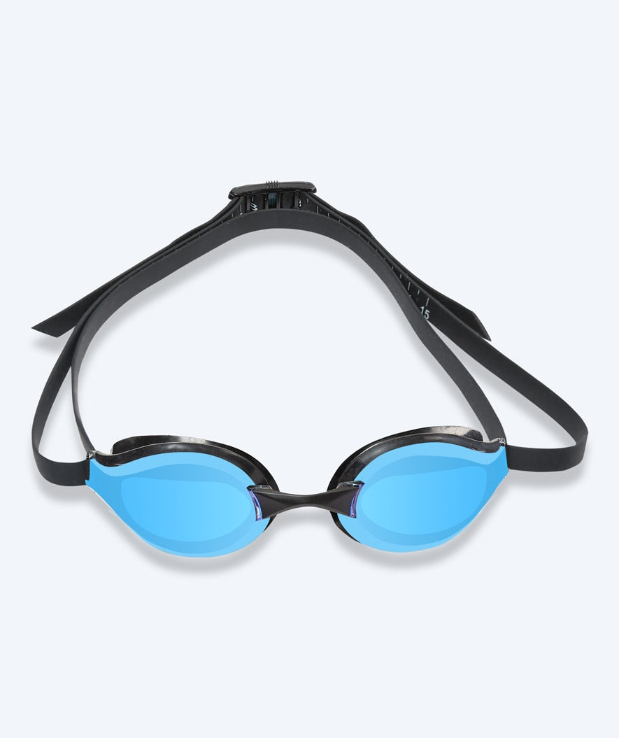 Watery Elite swim goggles - Poseidon Mirror - Black/blue