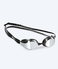 Watery Elite swimming goggles - Poseidon Mirror - Black/silver