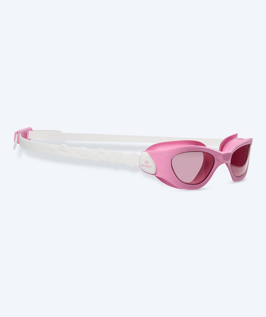 Watery training swimming goggles for kids - Evian - Pink/pink