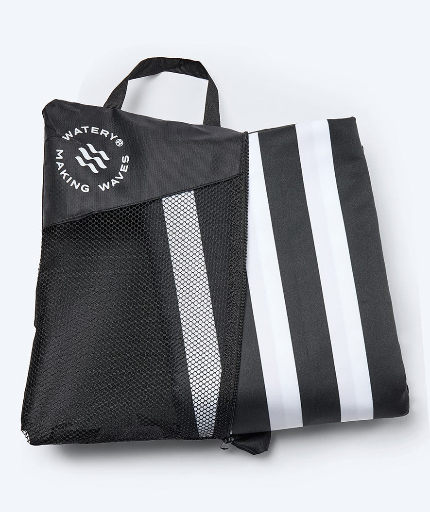 Watery microfiber towel (180 x 200 cm) - Eco Nebraska Family - Black