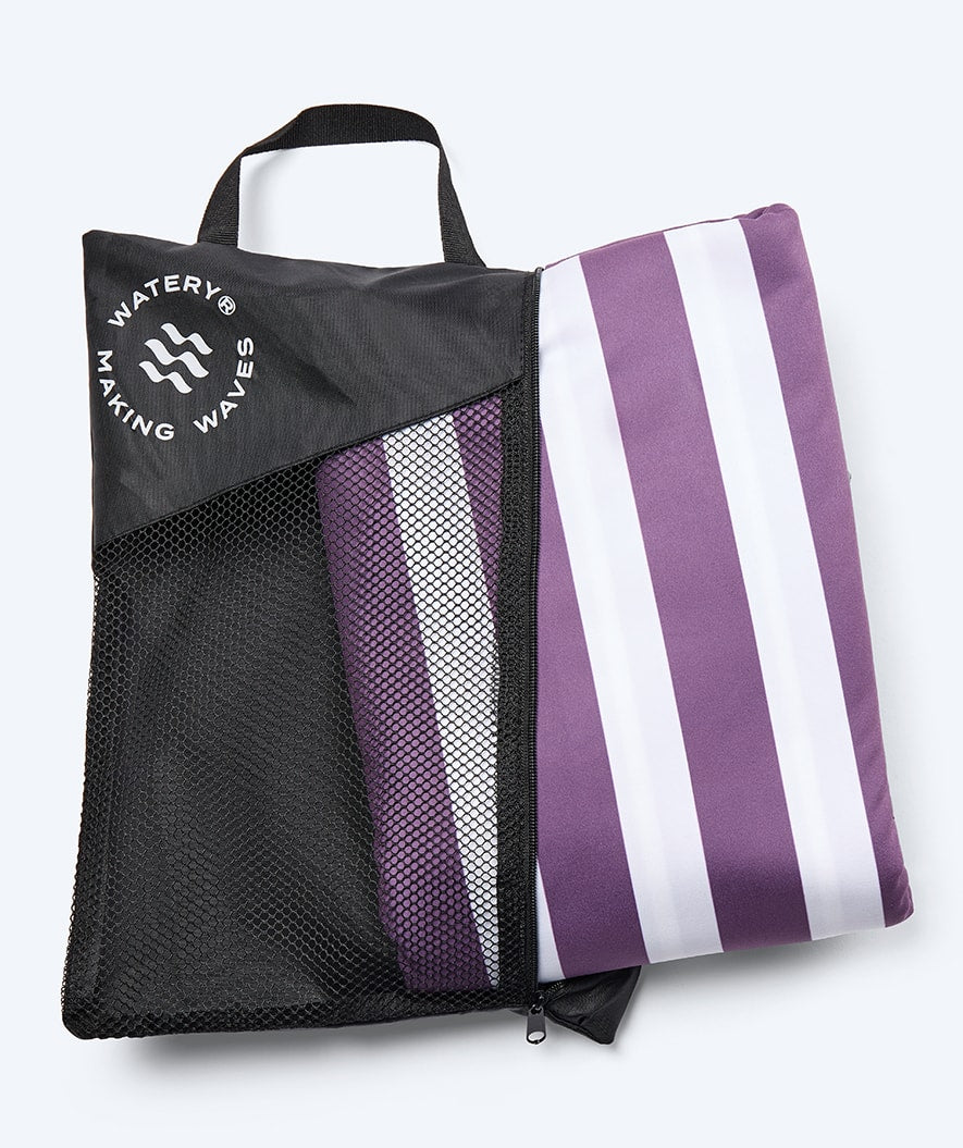 Watery microfiber towel (180 x 200 cm) - Eco Nebraska Family - Purple