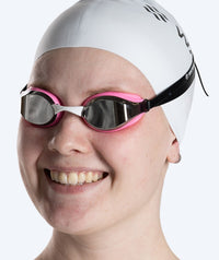 Watery Elite swimming goggles - Poseidon Mirror - Pink/silver