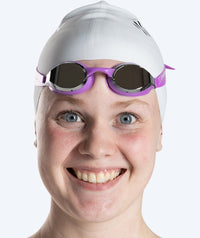 Watery Elite swimming goggles - Poseidon Mirror - Purple/silver