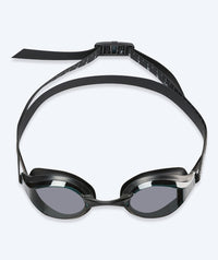 Watery Elite swim goggles - Poseidon - Black (Smoke lens)