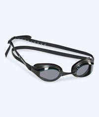 Watery Elite swim goggles - Poseidon - Black (Smoke lens)