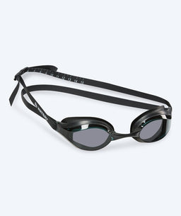 Watery Elite swim goggles - Poseidon - Black (Smoke lens)