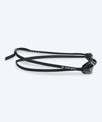 Watery Elite swim goggles - Poseidon - Black (Smoke lens)
