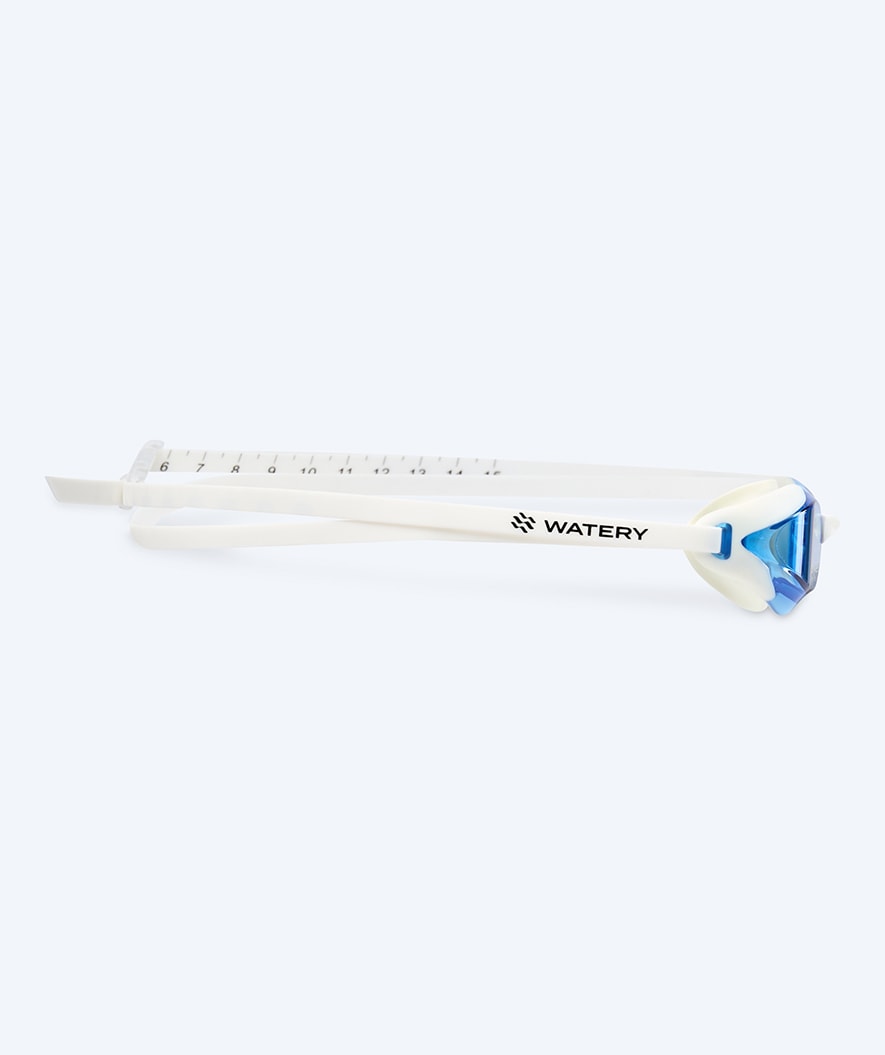 Watery Elite swimming goggles - Poseidon Ultra - White/blue