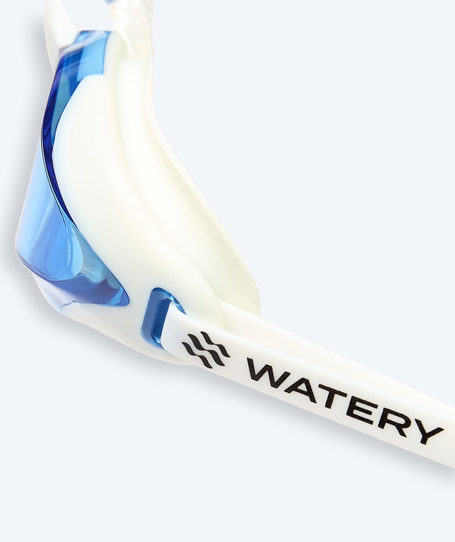 Watery Elite swimming goggles - Poseidon Ultra - White/blue
