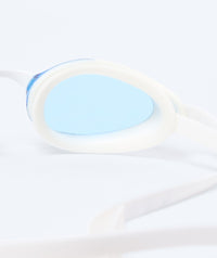 Watery swim goggles - Poseidon Ultra Mirror - White/blue