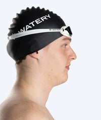 Watery Elite swimming goggles - Poseidon Ultra Mirror - White/blue