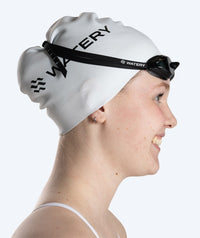 Watery Elite swim goggles - Poseidon - Black (Smoke lens)