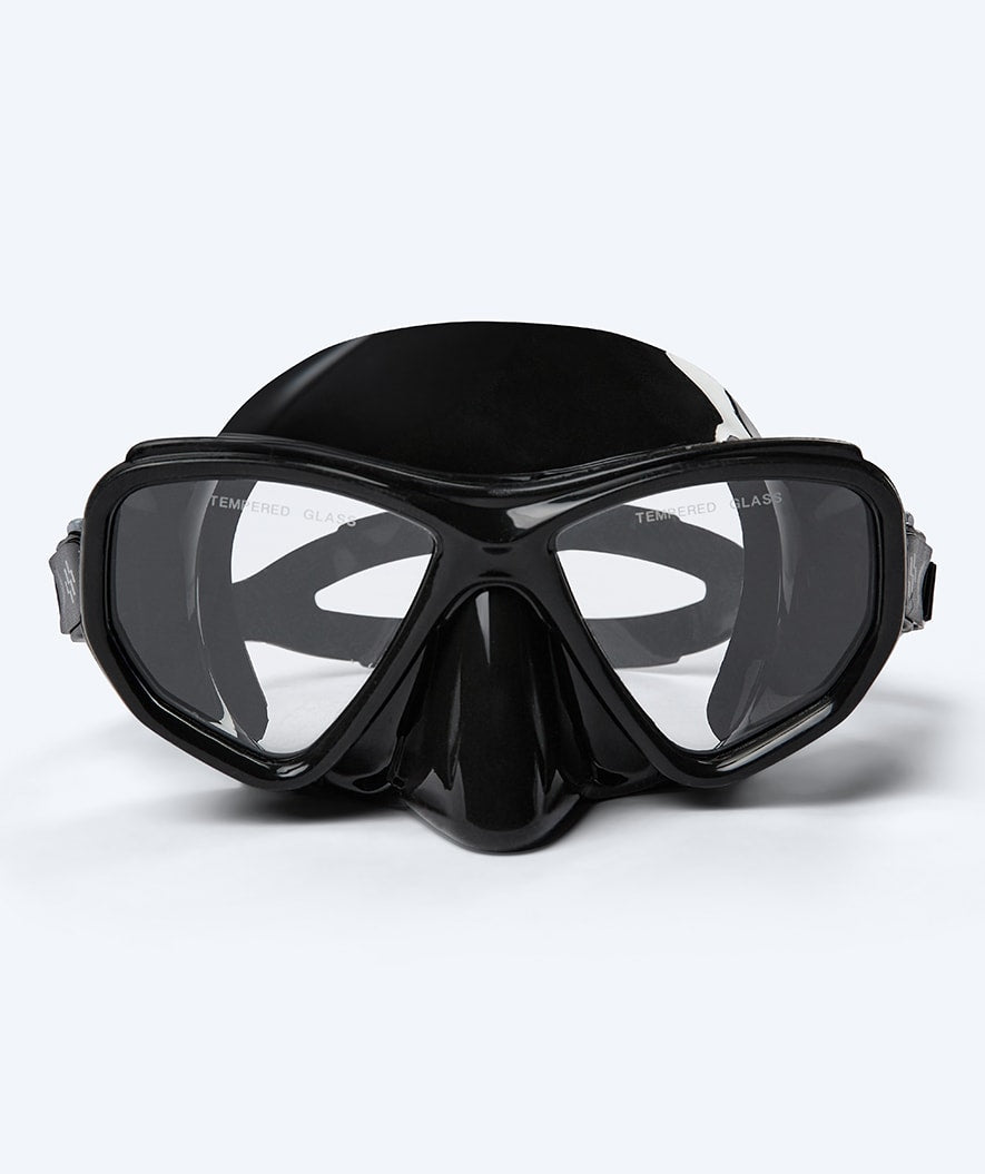 Watery snorkel set for adults (from 15 years) - Fenton/Rilian - Black/black