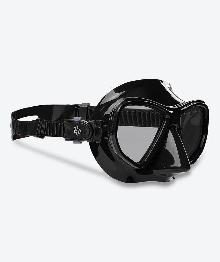 Watery diving mask for adults (from 15 years) - Fenton Pro - Black