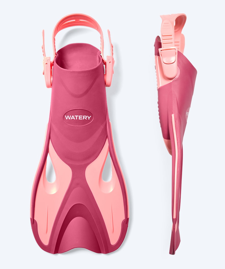 Watery snorkel set for adults - Fisher/Pearl - Pink/pink