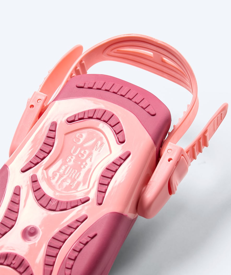 Watery short swim fins - Fisher - Pink