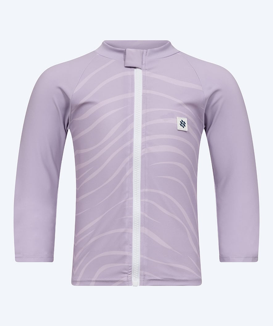 Watery UV-shirt for kids - Fjord Long Sleeve Rashguard - Purple