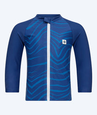 Watery UV-shirt for kids - Fjord Long Sleeve Rashguard - Dark blue