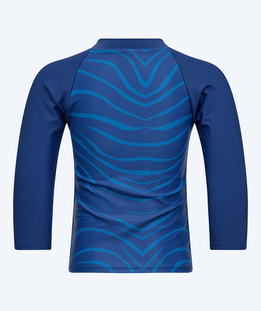 Watery UV-shirt for kids - Fjord Long Sleeve Rashguard - Dark blue